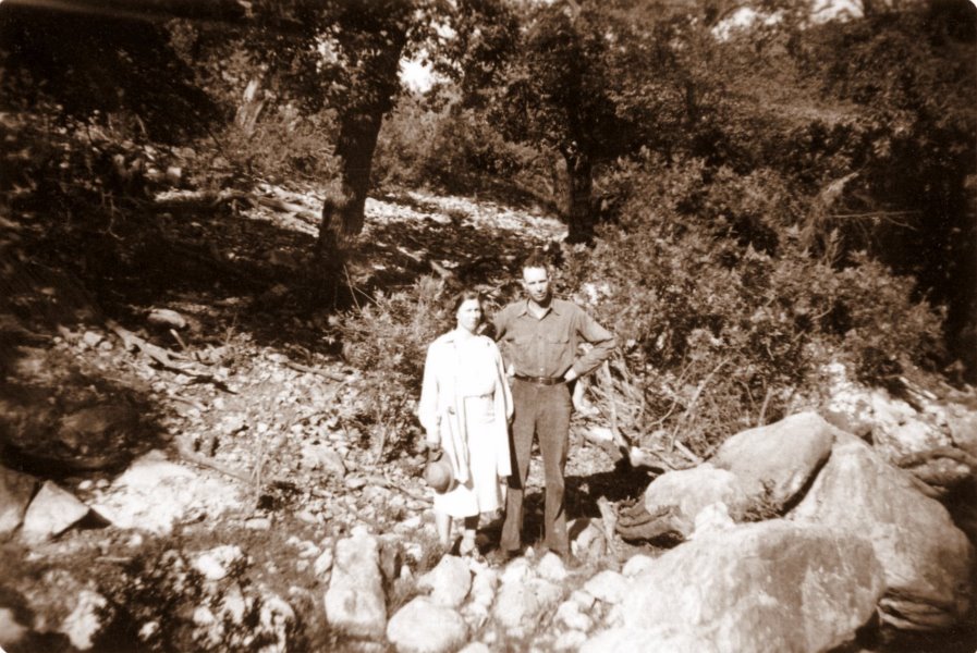 Cleo and Herman at Sitting Bull Lake, August 1939